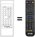 Comandos à distância equivalente Sharp RRMCG0662PESA