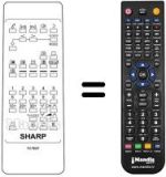 Comandos à distância equivalente Sharp RRMCG1021BMSA