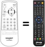 Comandos à distância equivalente Sharp RRMCG1051BMSA