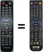 Comandos à distância equivalente Samsung UE46D5500