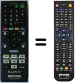Comandos à distância equivalente Sony BDP-S483