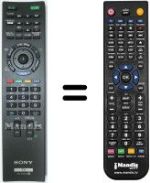 Comandos à distância equivalente Sony KDL-32EX420