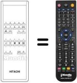 Comandos à distância equivalente Hitachi CPT1570