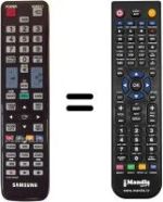 Comandos à distância equivalente Samsung UE40D5700RS/XZG