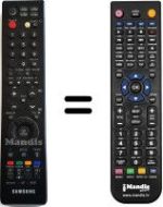 Comandos à distância equivalente Samsung LE32N7