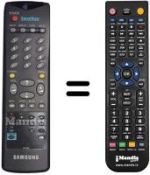 Comandos à distância equivalente Samsung AA59-00007K