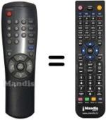 Comandos à distância equivalente Samsung AA59-00104D