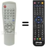 Comandos à distância equivalente Samsung AA59-00104J