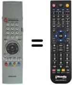 Comandos à distância equivalente Samsung AA59-00143C