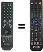Comandos à distância equivalente Samsung LE23R71B