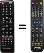 Comandos à distância equivalente Samsung LT22B300EW / EN