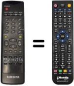 Comandos à distância equivalente Samsung AA59-10075J