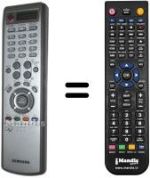 Comandos à distância equivalente Samsung BN59-00378C