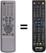 Comandos à distância equivalente Samsung LE26R41BX / /XEE