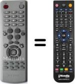 Comandos à distância equivalente Samsung LE22A656A1D/XXH