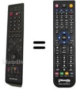 Comandos à distância equivalente Samsung LE52F96BDX
