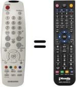 Comandos à distância equivalente Samsung LE40R51BX/XEU