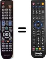 Comandos à distância equivalente Samsung LA32M61BXXSE
