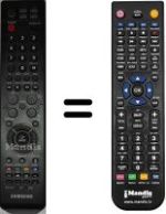 Comandos à distância equivalente Samsung SP50L6HVX / /XEC