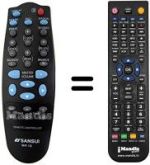 Comandos à distância equivalente Telefunken TSP200