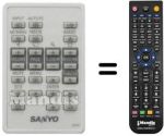 Comandos à distância equivalente Sanyo SUP8930