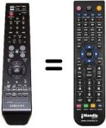 Comandos à distância equivalente Samsung LE40S71B