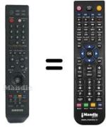 Comandos à distância equivalente Samsung BN59-00538A
