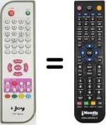 Comandos à distância equivalente Telefunken 8327