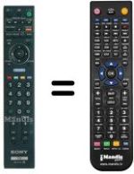 Comandos à distância equivalente Sony KDL-26V4710