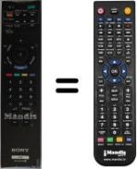 Comandos à distância equivalente Sony KDL-32EX600