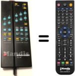 Comandos à distância equivalente Brionvega QUADRO228