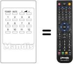 Comandos à distância equivalente Panasonic TNQ1459