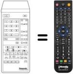 Comandos à distância equivalente Panasonic TNQ8E0422