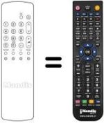 Comandos à distância equivalente Panasonic TX-29AD30I