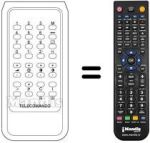 Comandos à distância equivalente Irradio 19SERIES