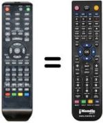 Comandos à distância equivalente Irradio XTV2280AD