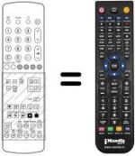 Comandos à distância equivalente Panasonic TX-25A2CI