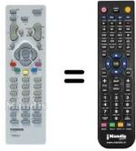 Comandos à distância equivalente Thomson DTH500B