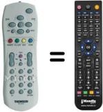 Comandos à distância equivalente Thomson 21655620
