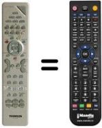 Comandos à distância equivalente Thomson DTH8550E-VCR-DVD-HDD