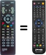 Comandos à distância equivalente Thomson DTH500S