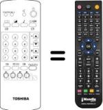 Comandos à distância equivalente Toshiba 2146DF