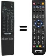 Comandos à distância equivalente Toshiba 175R9B