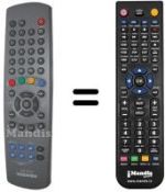Comandos à distância equivalente Toshiba 23306175