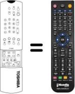 Comandos à distância equivalente Toshiba 23306216