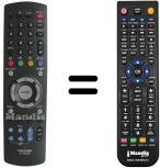 Comandos à distância equivalente Toshiba 23306326