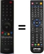 Comandos à distância equivalente Toshiba 32AV500PS