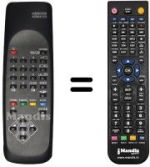 Comandos à distância equivalente Toshiba TW14R21S