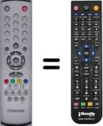 Comandos à distância equivalente Toshiba V20096228