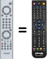 Comandos à distância equivalente Toshiba V20160103